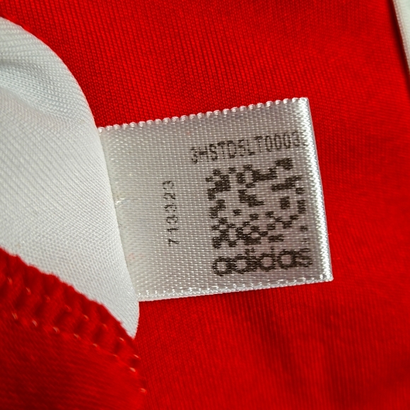 Adidas originaL Short sleeves men's small clima365 red jersey, mint VTG shape - Picture 8 of 13